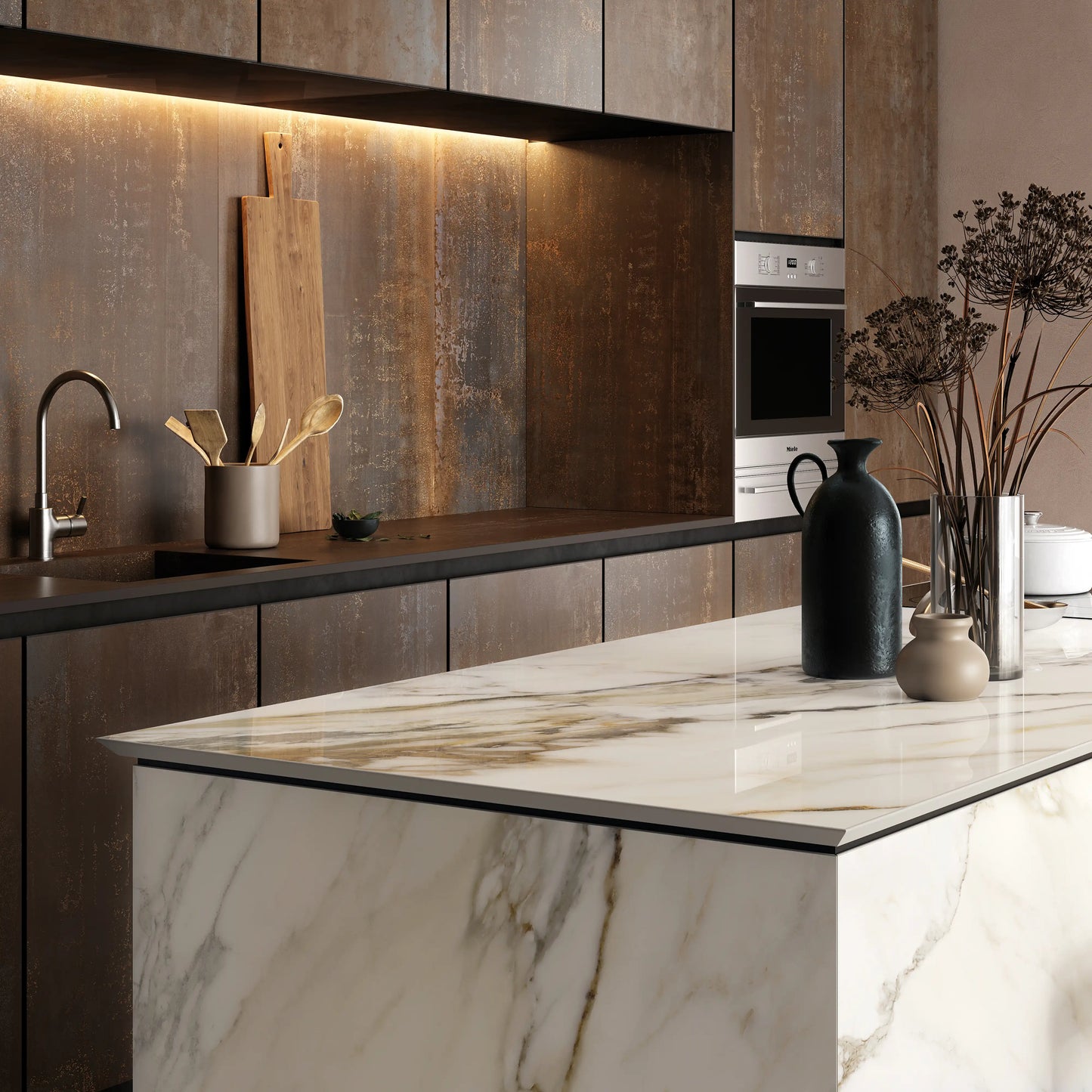 AVA Macchia Antica Cream Marble Effect Porcelain Wall and Floor Tile