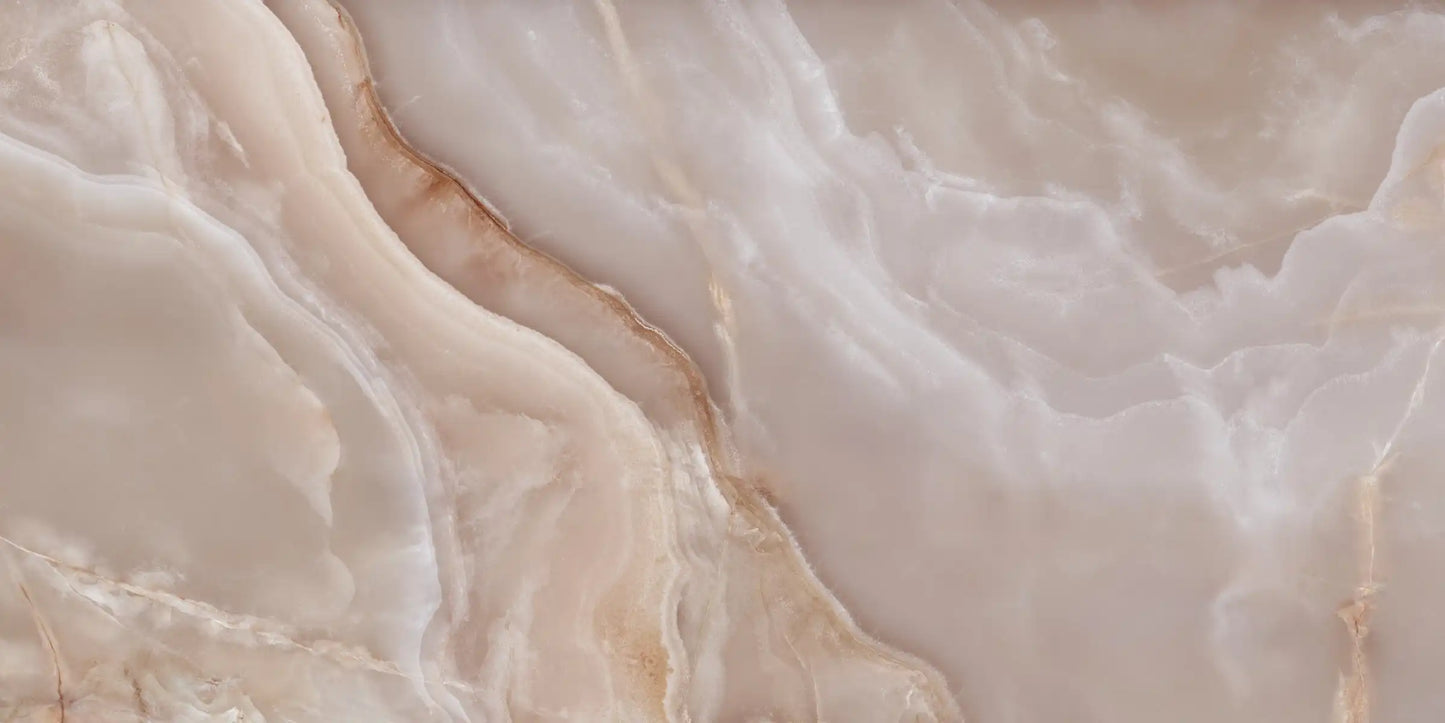 AVA Onice Iride Malaga Himalayan Pink Marble Polished Porcelain Wall and Floor Tile