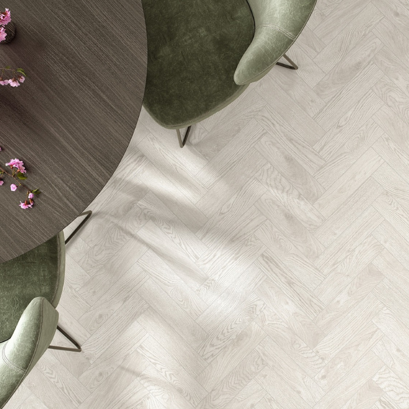 Elegance White Wood Effect Matte Porcelain Wall and Floor Tile - Ivy Tile Company Ceramica Impex