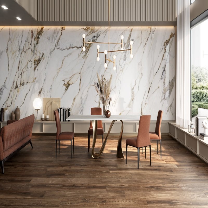AVA Macchia Antica Cream Marble Polished Porcelain Wall and Floor Tile - Ivy Tile Company