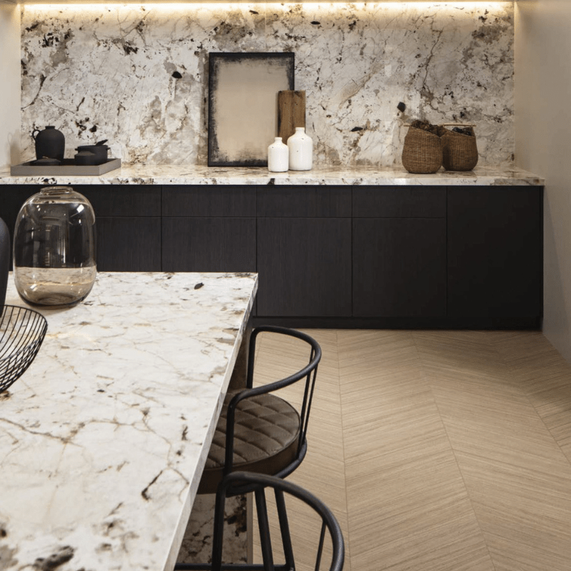 Florim Nature Mood Tundra White Stone Effect Glossy Wall and Floor Tile - Ivy Tile Company Florim