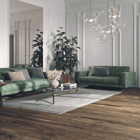 La Fabbrica Il Cerreto Amarone Wood Effect Matte Porcelain Wall and Floor Tile - Ivy Tile Company La Fabbrica