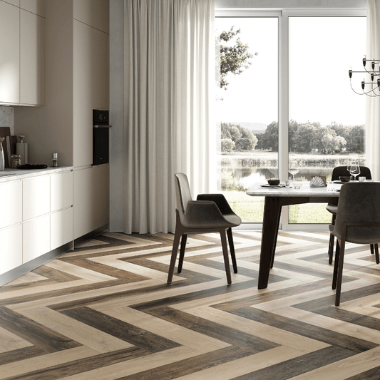 La Fabbrica Il Cerreto Chardonnay Wood Effect Matte Porcelain Wall and Floor Tile - Ivy Tile Company La Fabbrica