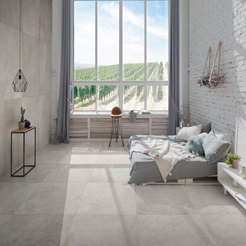 La Fabbrica Pierres Des Châteaux Usse Cream Matte Porcelain Wall and Floor Tile - Ivy Tile Company La Fabbrica