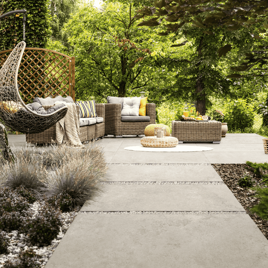 La Fabbrica Pierres Des Châteaux Usse Cream Textured Porcelain Outdoor Tile - Ivy Tile Company La Fabbrica