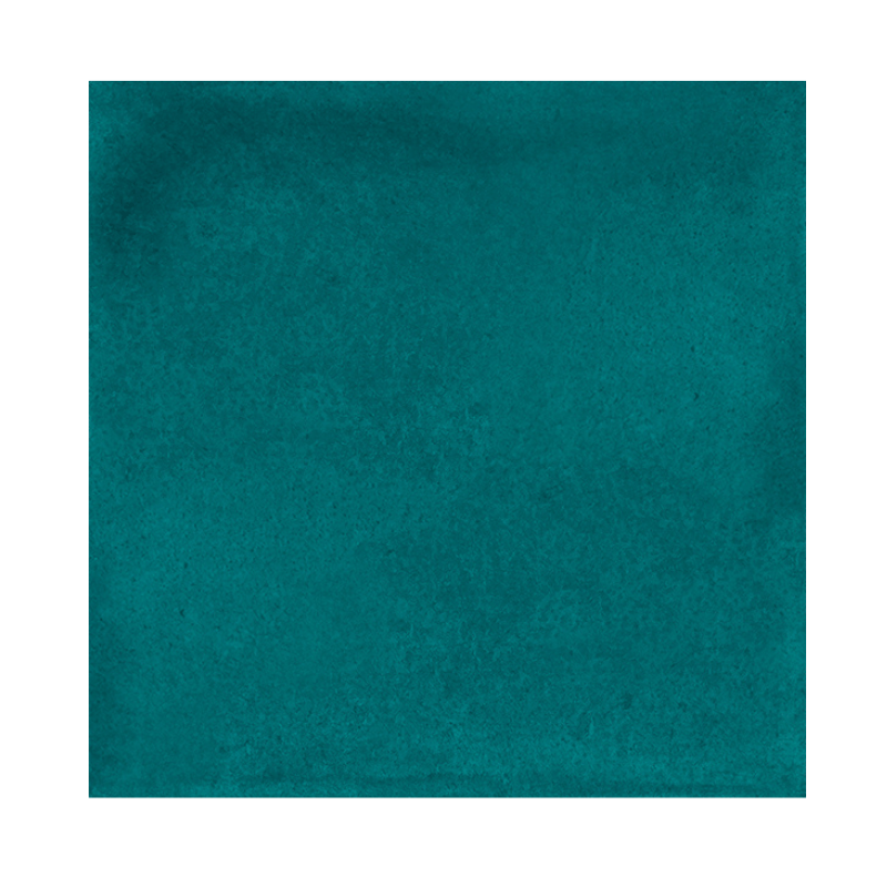 La Fabbrica Small Tinta Unita Prussian Turquoise Watercolour Glossy Ceramic Wall Tile - Ivy Tile Company La Fabbrica