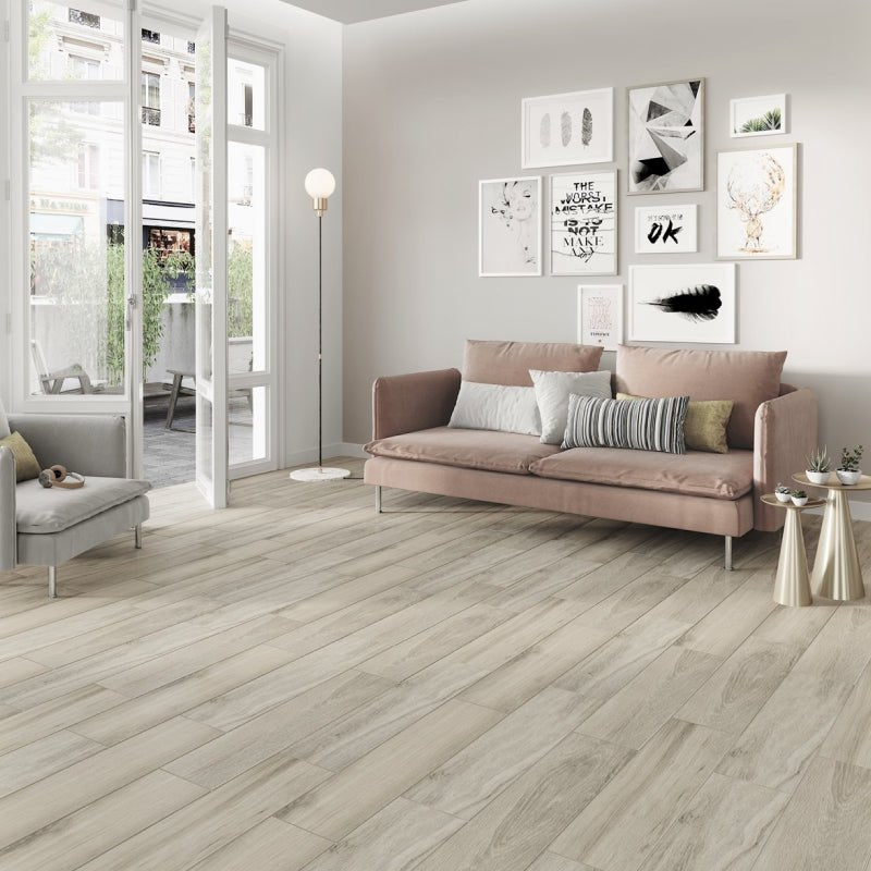 Letavole Series Beige Wood Effect Matt Porcelain Wall and Floor Tile - Ivy Tile Company Ceramica Impex