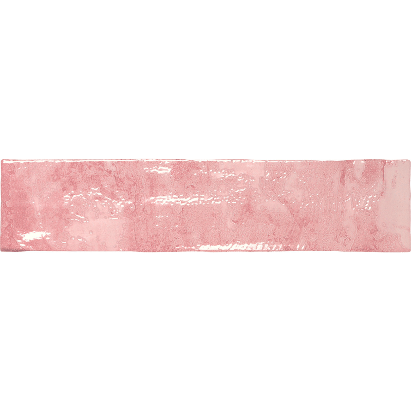 Soho Himalayan Pink Watercolour Effect Gloss White Body Wall Tile - Ivy Tile Company Carmen