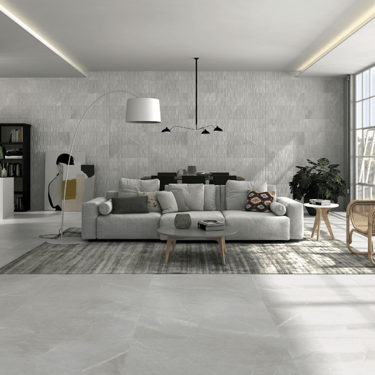 Vitacer Marble Art Grey Marble Effect Matte Porcelain Wall and Floor Tile - Ivy Tile Company Vitacer
