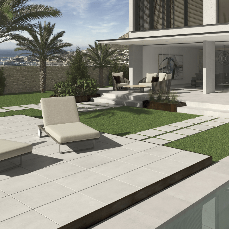 Vitacer Public Grey Stone Effect Textured Porcelain Outdoor Tile - Ivy Tile Company Vitacer