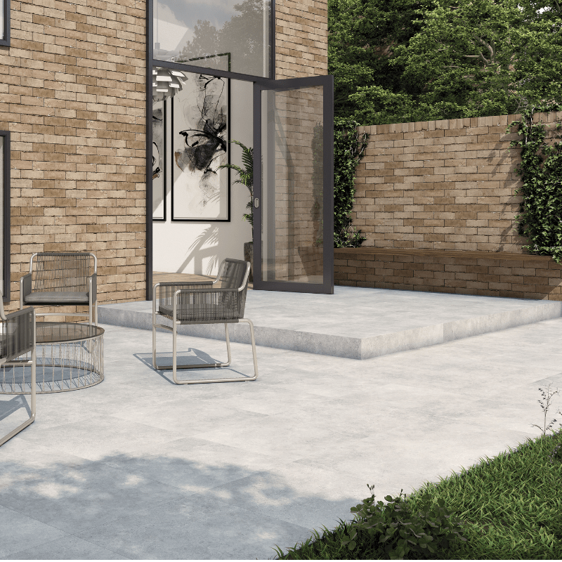 Vitacer Rockland Pearl Stone Effect Textured Porcelain Outdoor Tile
