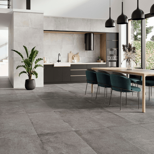 Vitacer Zeed Antracita Charcoal Grey Matte Porcelain Wall and Floor Tile - Ivy Tile Company Vitacer