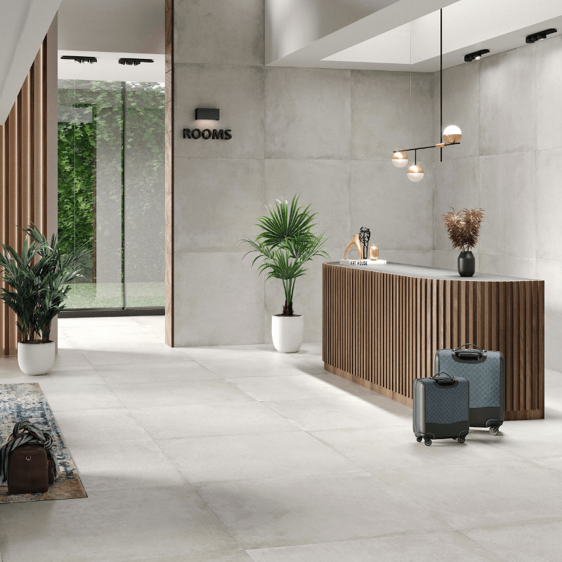 Vitacer Zeed Soft Grey Textured Porcelain Floor Tile - Ivy Tile Company Vitacer