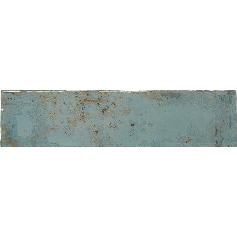 Vogue Sea Green Metallic Gloss White Body Wall Tile - Ivy Tile Company
