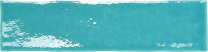 Mirabella Aqua Blue Metro Crackled Gloss Wall Tile