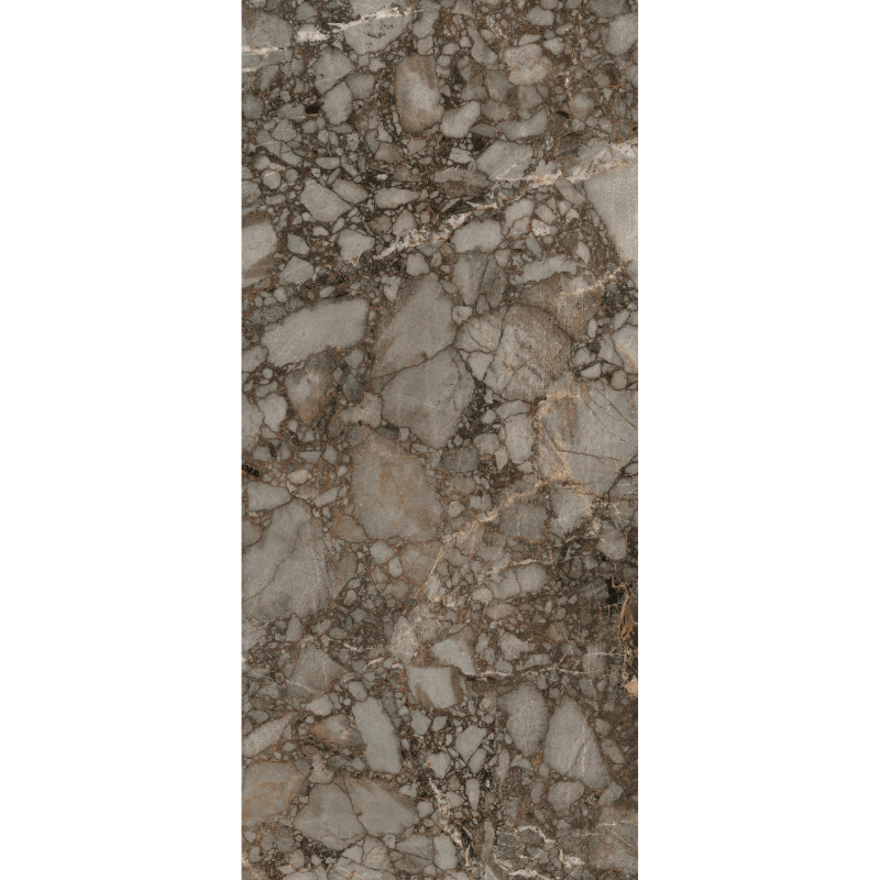 Florim Nature Mood Riverbed Brown Stone Effect Glossy Wall and Floor Tile - Ivy Tile Company