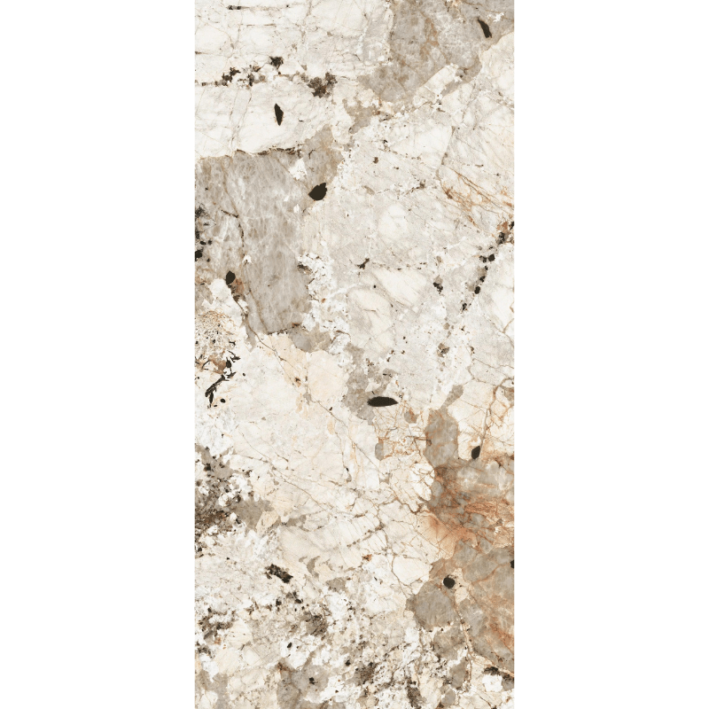 Florim Nature Mood Tundra White Stone Effect Glossy Wall and Floor Tile - Ivy Tile Company
