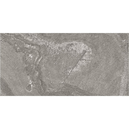 Fog Anthracite Dark Grey Marble Effect Polished Ceramic Wall Tile - Ivy Tile Company Ceramica Impex