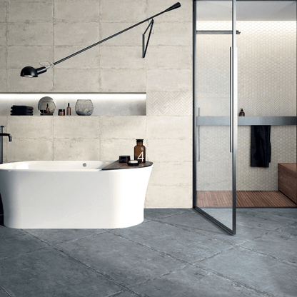 La Fabbrica Artile Ivory Industrial Effect Matte Porcelain Wall and Floor Tile - Ivy Tile Company La Fabbrica