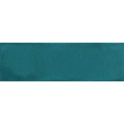La Fabbrica Small Tinta Unita Prussian Turquoise Watercolour Glossy Ceramic Wall Tile - Ivy Tile Company La Fabbrica