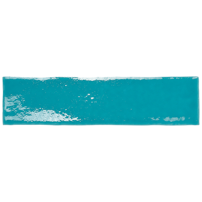 Mirabella Aqua Blue Crackled Gloss White Body Wall Tile - Ivy Tile Company