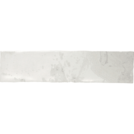 Soho Pearl White Watercolour Effect Gloss White Body Wall Tile - Ivy Tile Company